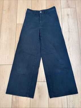 Universal Thread Sailor Wide-Leg Jeans in Black Wash